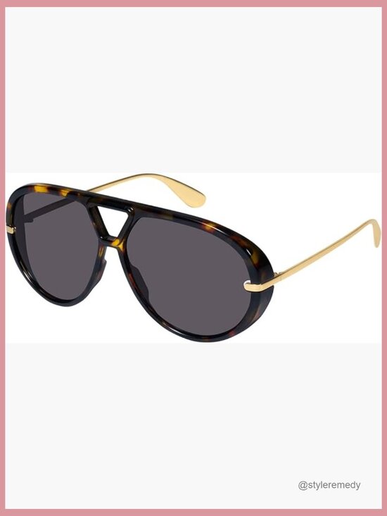 Oversized Aviator Sunglasses with UV400 Protection, Retro Style main image 5